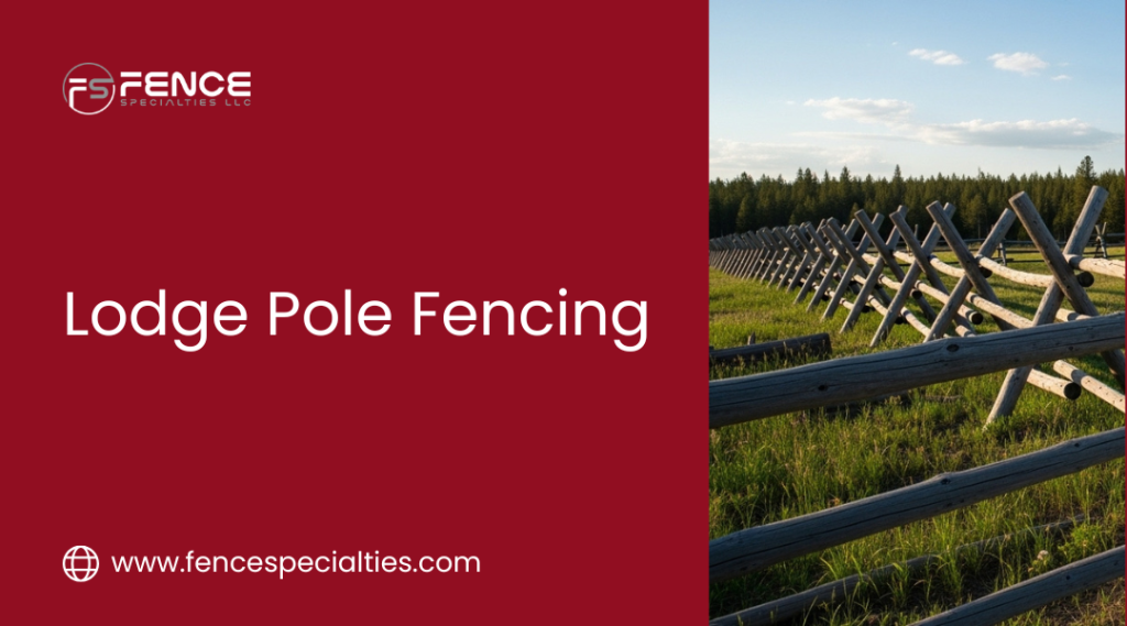 Lodge Pole Fencing in California | Uses, Posts & Spacing