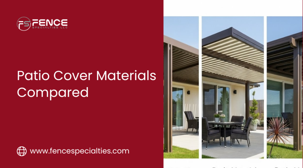Patio Cover Materials Compared: Aluminum vs Vinyl vs Wood