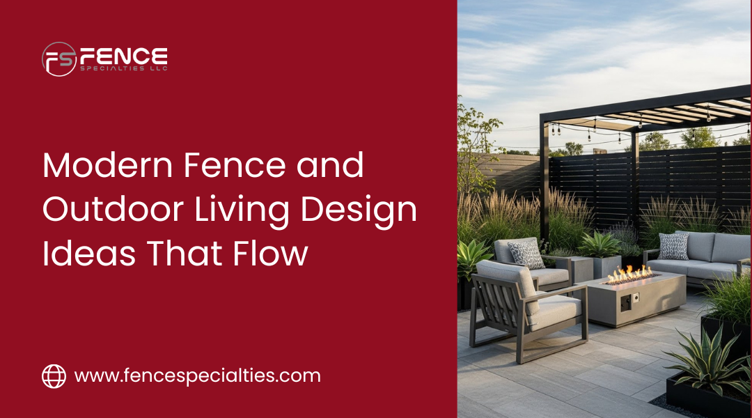 Modern Fence and Outdoor Living Design Ideas That Flow