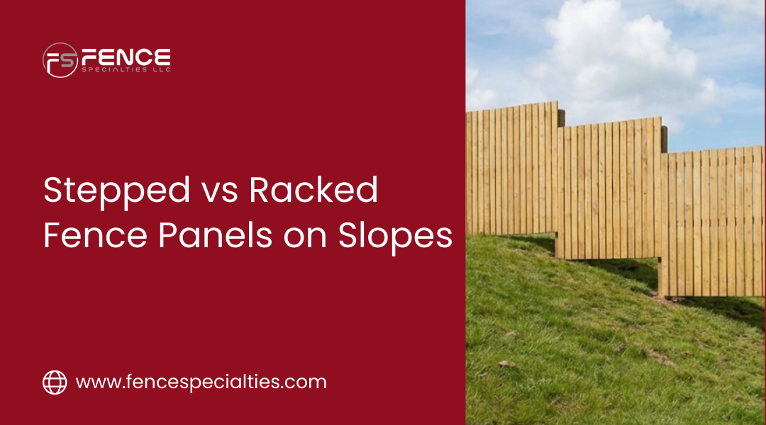 Dealing with Slope: Stepped vs Racked Fence Panels Explained