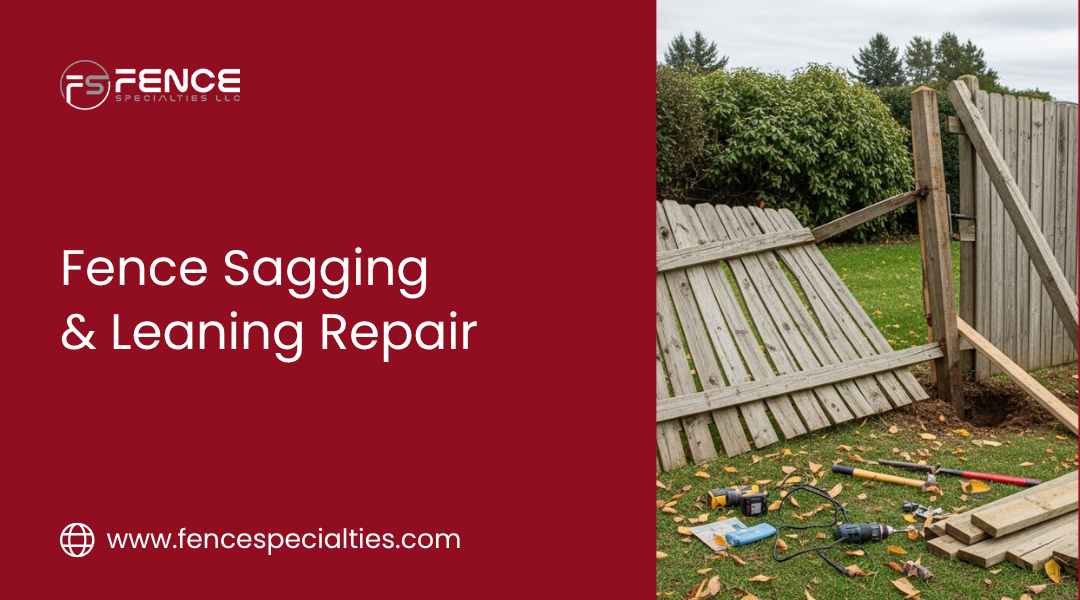 Fence Sagging and Leaning Repair Guide for Posts Gates
